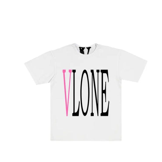 Vlone Staple T-Shirt 'White/Pink'