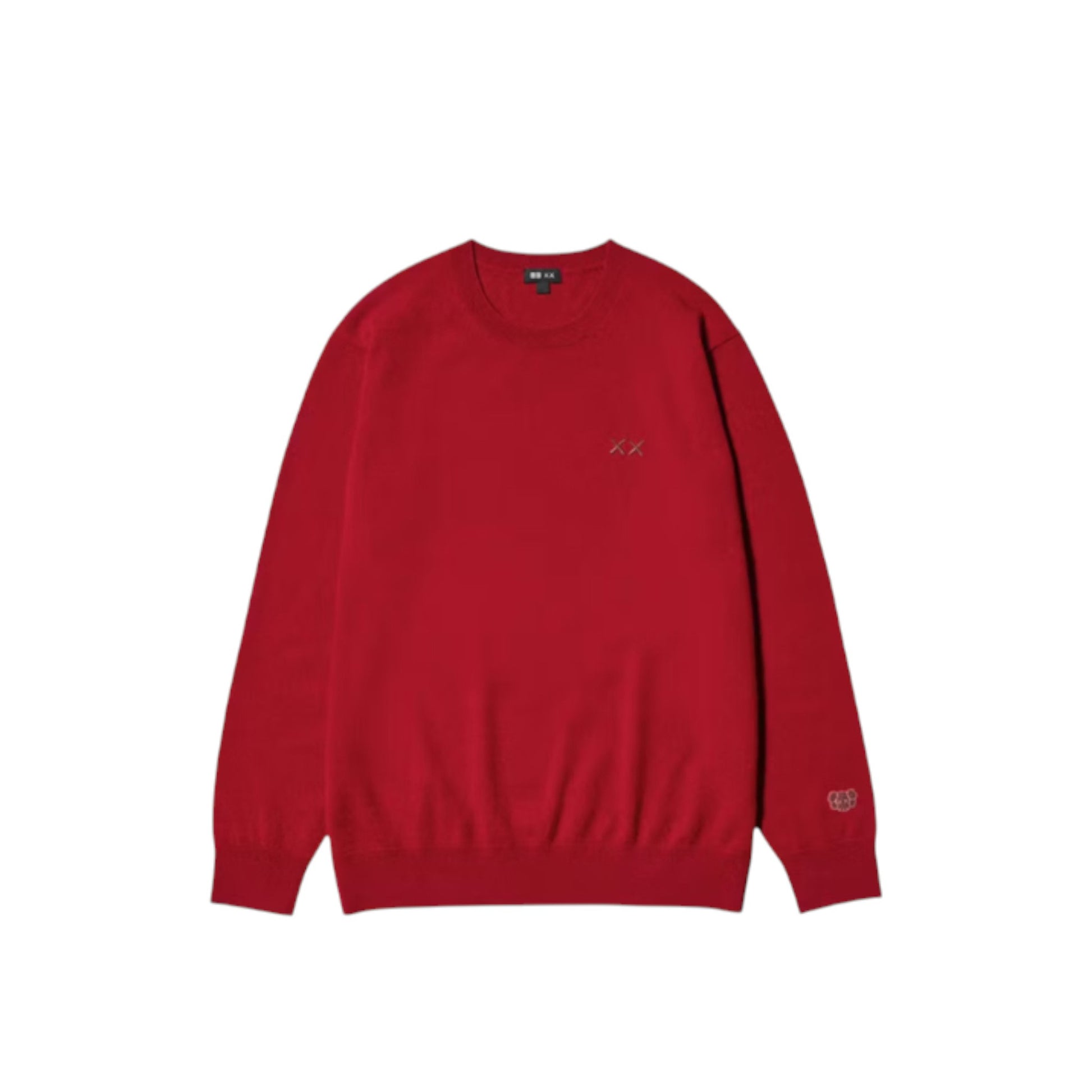 Kaws Winter Cashmere Crew Neck Sweater RED