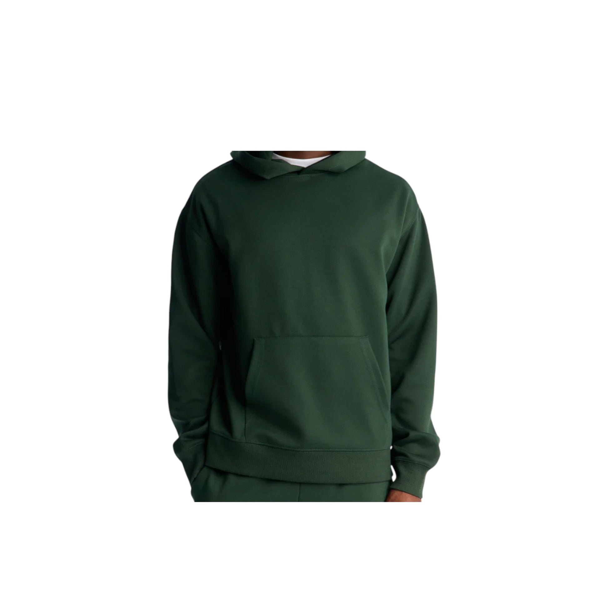 Oversized Hoodie Pullover Dark Green