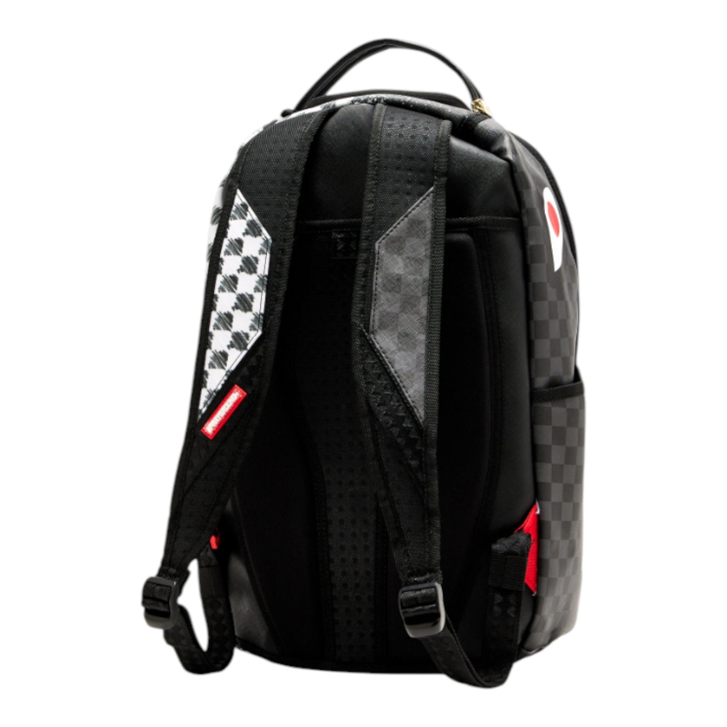 Grey Check Scribble Split DLX Backpack