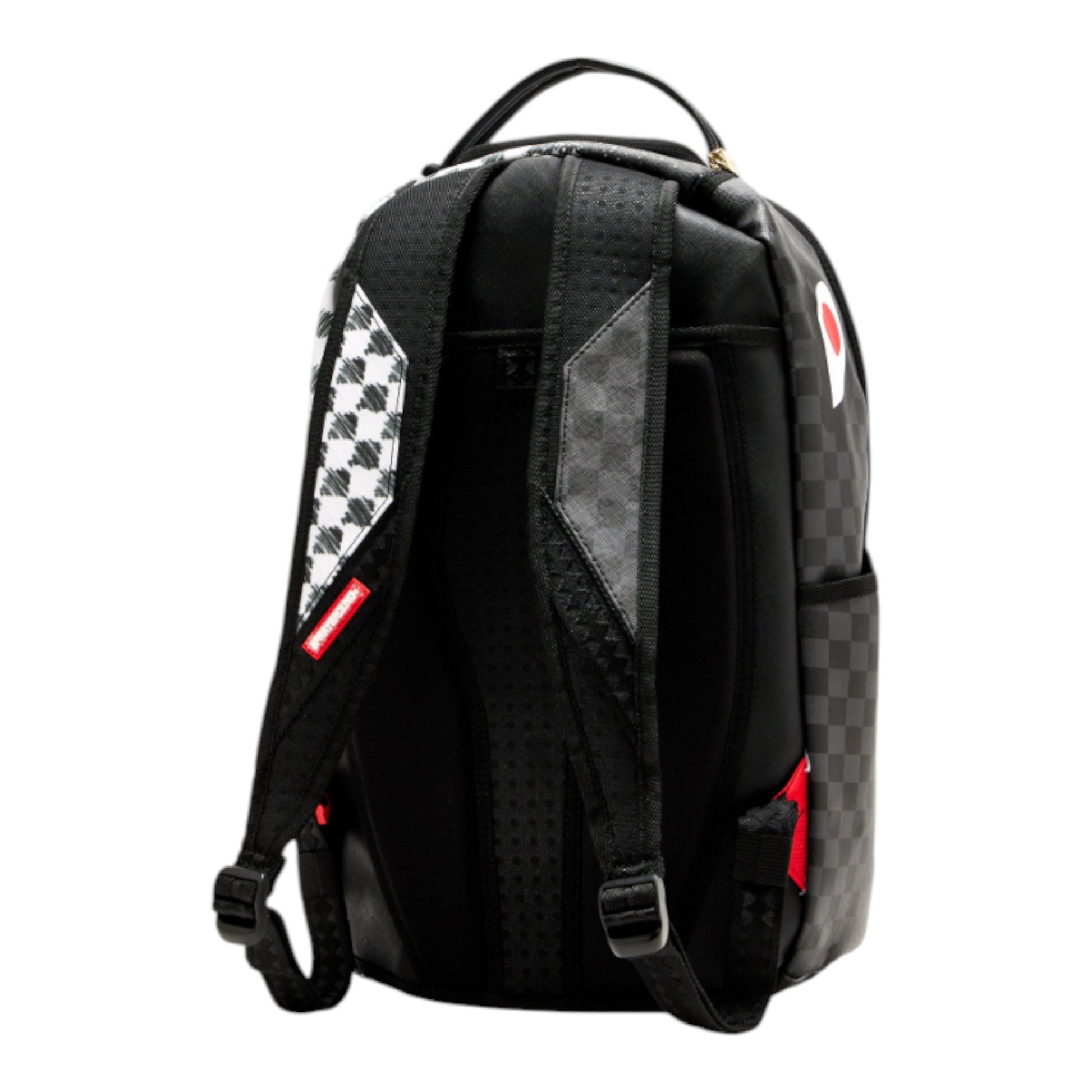 Grey Check Scribble Split DLX Backpack