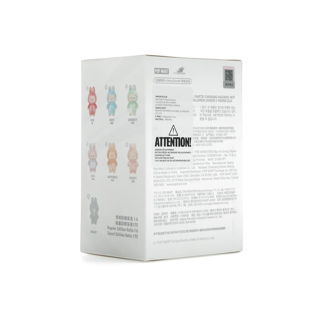 Pop Mart Labubu The Monsters Big into Energy Series Vinyl Plush Pendant Single Blind Box