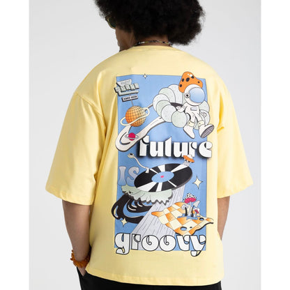 Cosmic Groove T-Shirt Sunshine Yellow