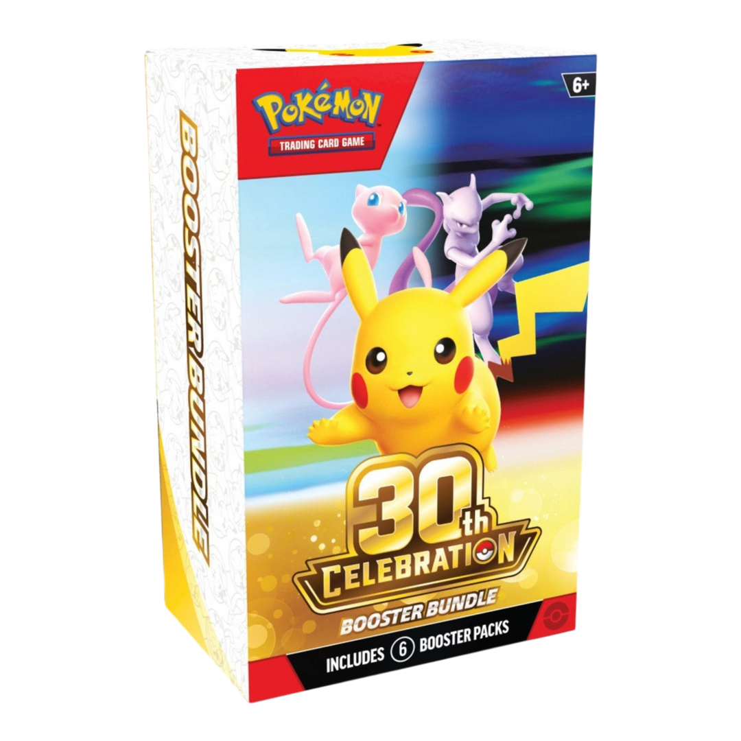 Pokémon TCG 30th Celebration Booster Bundle containing six booster packs.