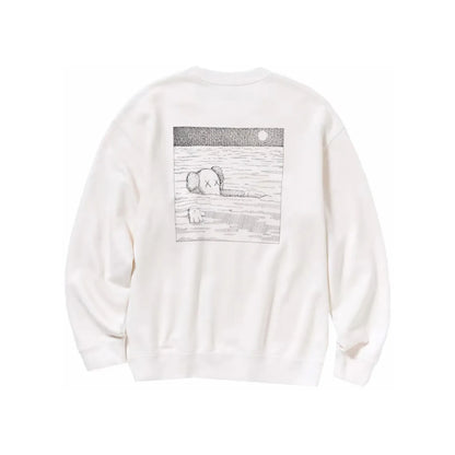 KAWS x Uniqlo Longsleeve Sweatshirt (Asia Sizing) Off White