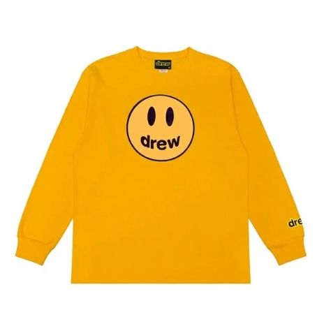 Drew Mascot LS Tee Yellow