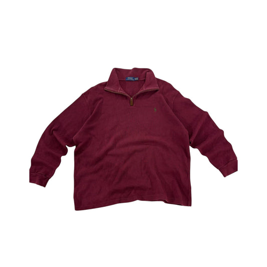 Vintage RL Qzip Sweatshirt Red