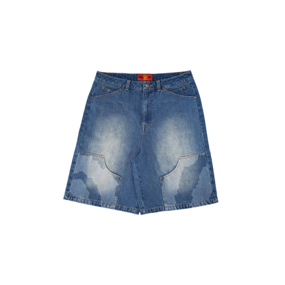 Grawlixes Dizzy Washed Denim Jorts