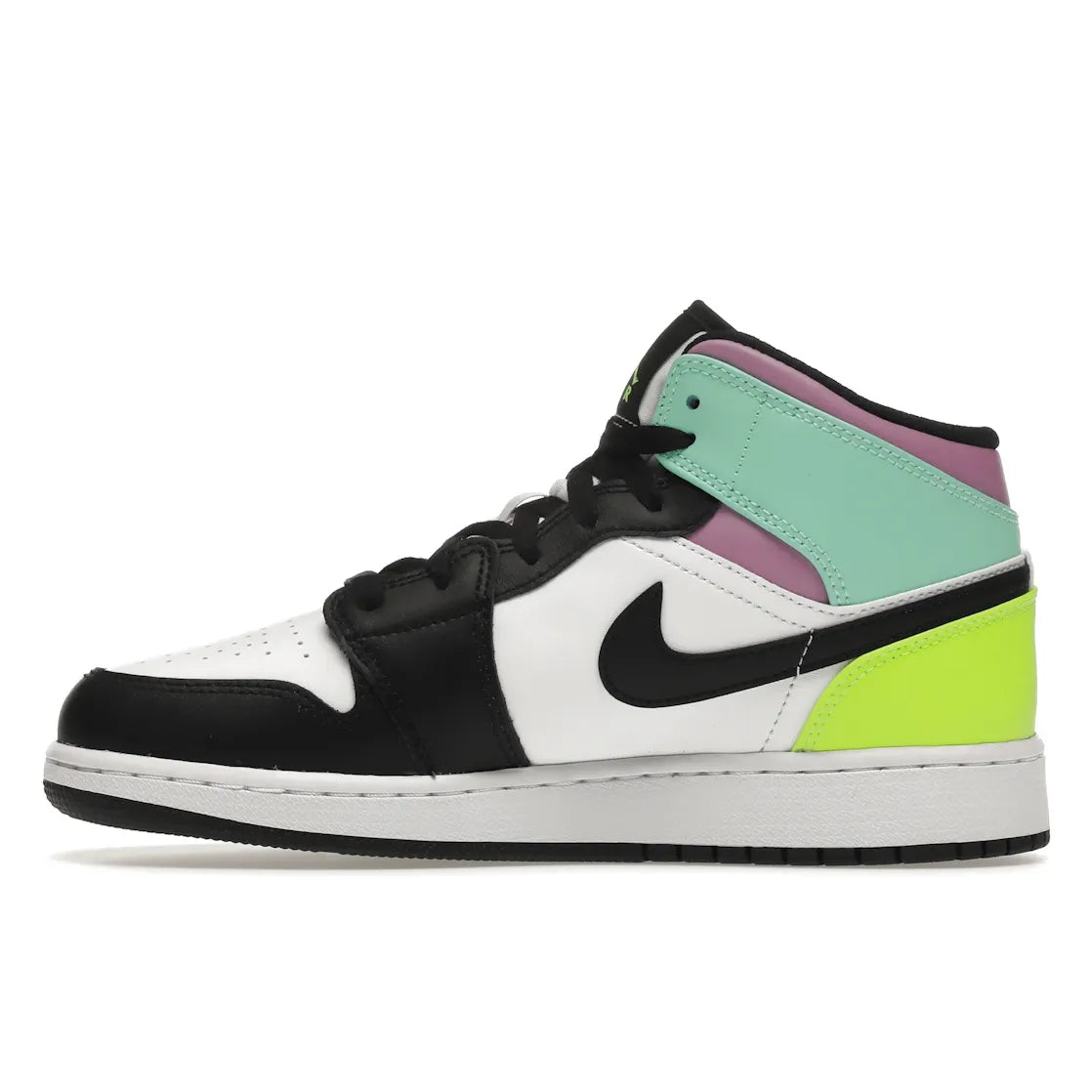 Jordan 1 Mid Pastel Black Toe (GS)