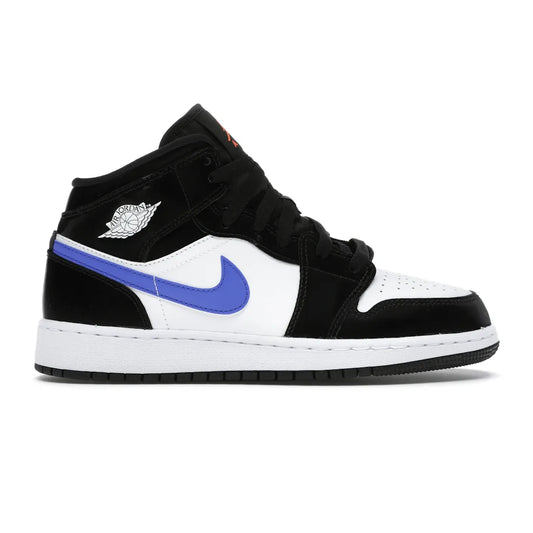 Jordan 1 Mid Black Racer Blue White (GS)