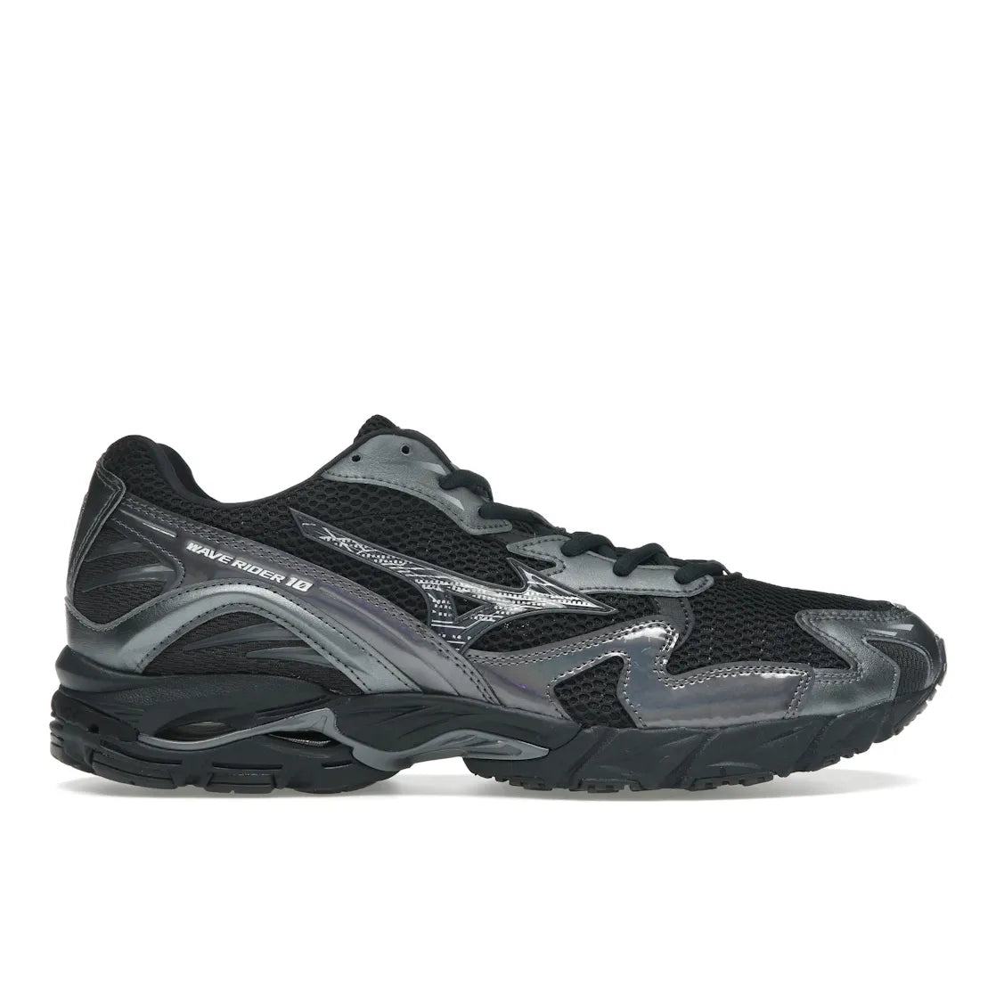 Mizuno Wave Rider 10 Black Sand Metallic Gray