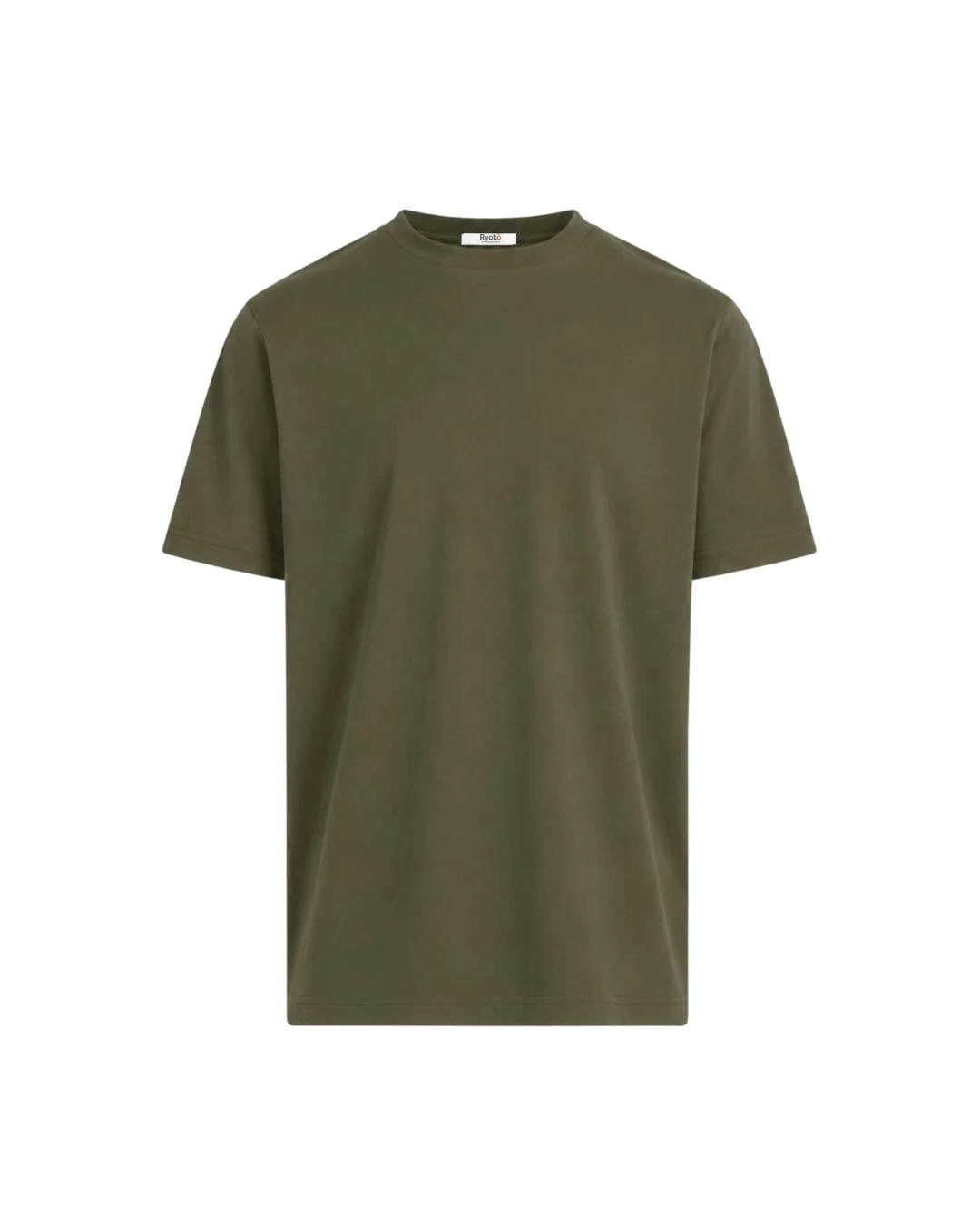 Ryoko The Essential T – Olive Green short-sleeve crew-neck T-shirt.
