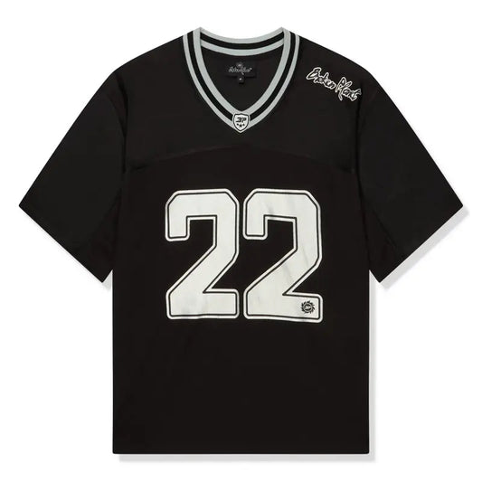 Broken Planet Football Jersey Black/Silver