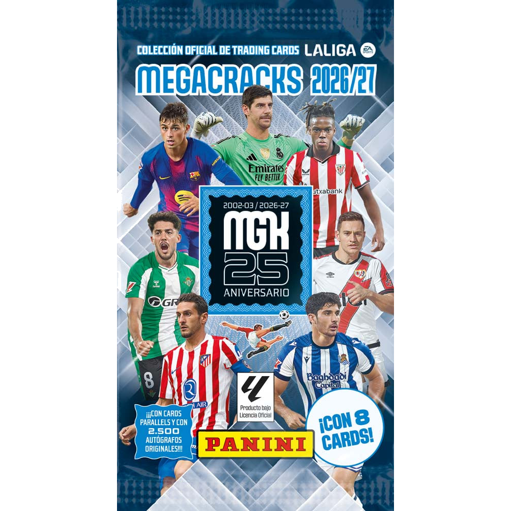Panini LaLiga MegaCracks 2026/27 single sealed trading card pack