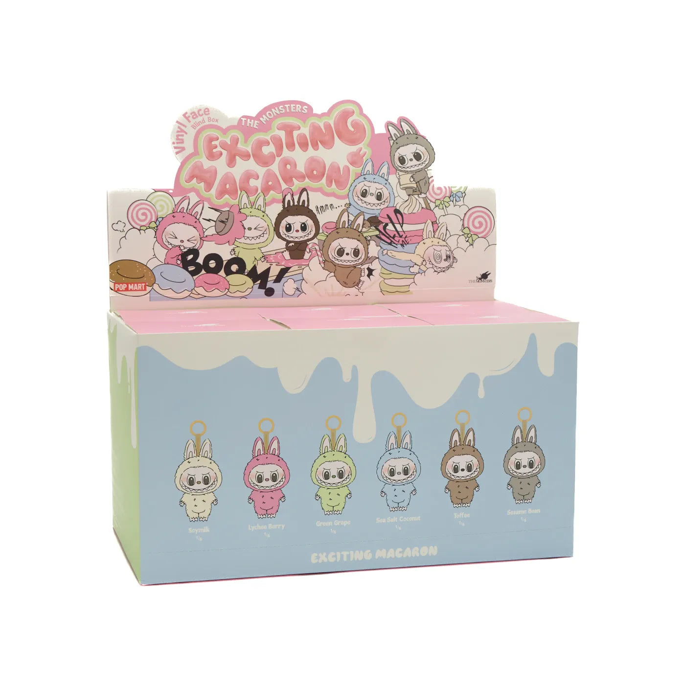 Pop Mart Labubu The Monsters Exciting Macaron Vinyl Face Blind Box Whole Set