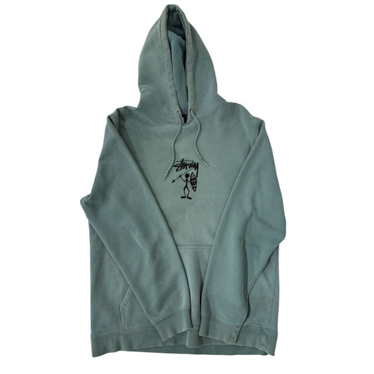 Vintage Stussy Tribe Man Green