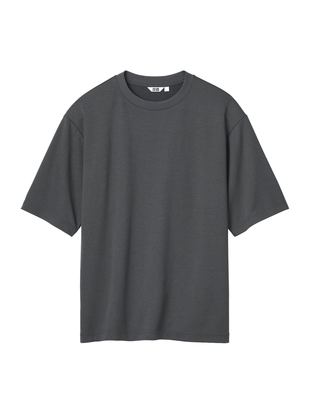 Uniqlo AIRism Cotton Oversized T-Shirt – Gray product-only view