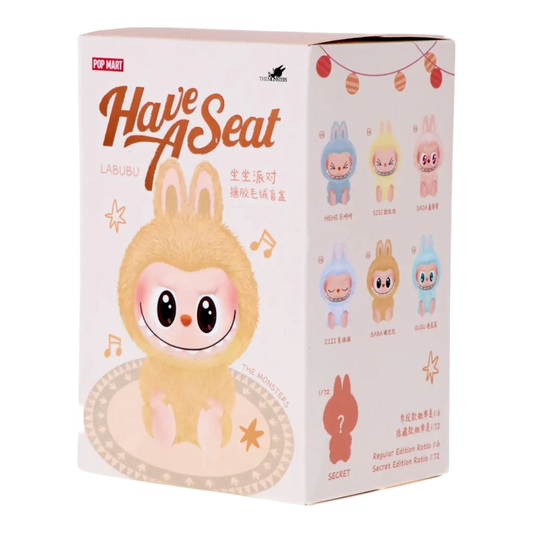 Pop Mart Labubu The Monsters Have a Seat Vinyl Plush Single Blind Box