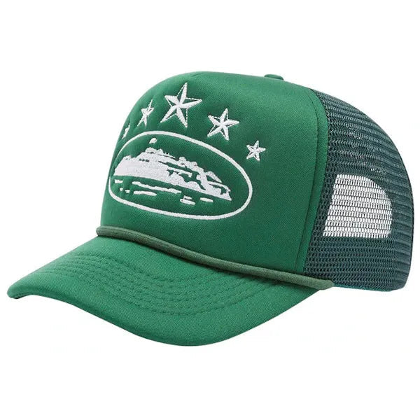 Corteiz 5 Starz Alcatraz Trucker Green