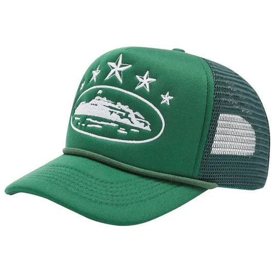Corteiz 5 Starz Alcatraz Trucker Green