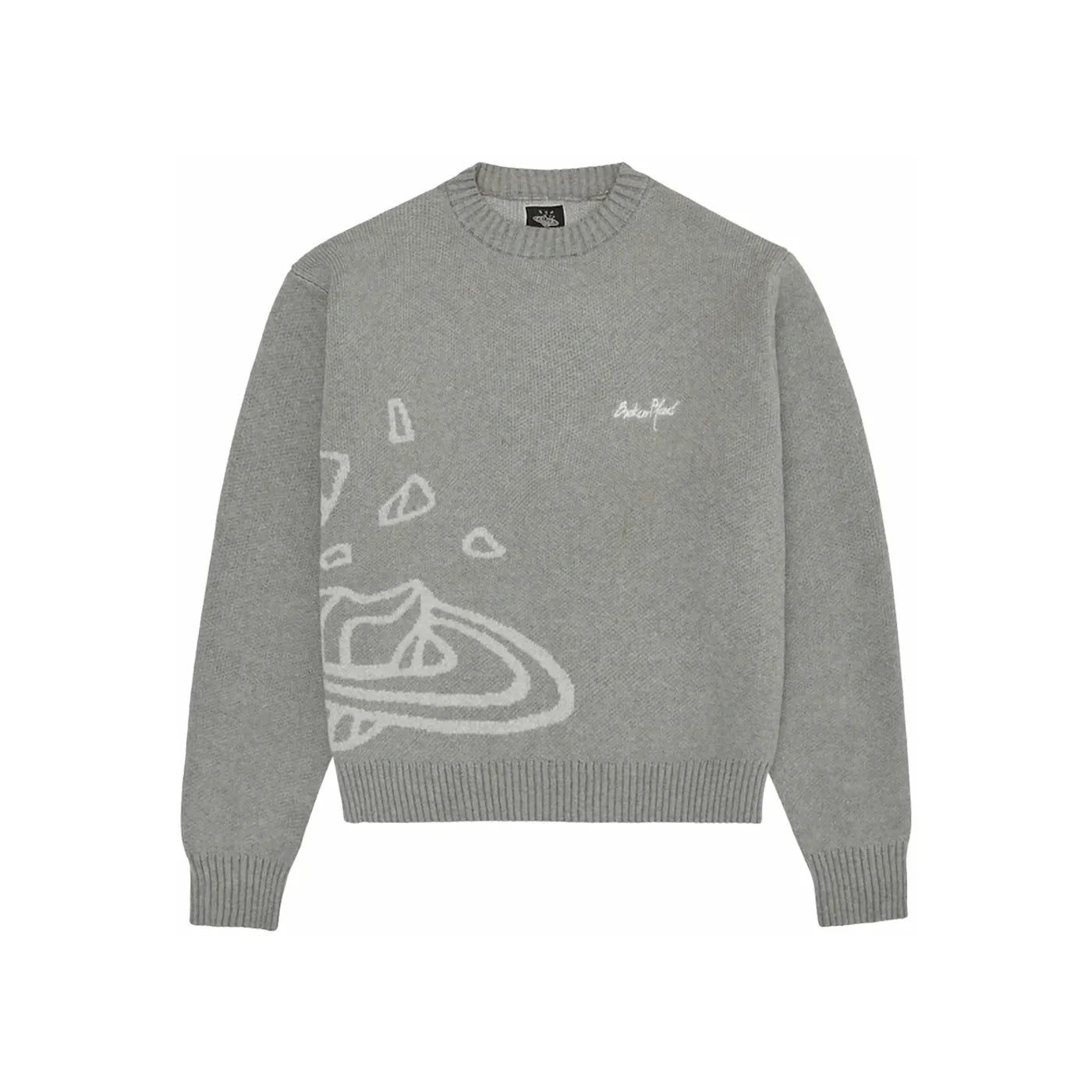 Broken Planet Knit Sweater Heather Grey