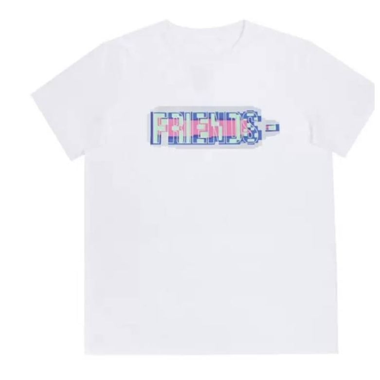 VLone Friends Pixel Logo T-Shirt White