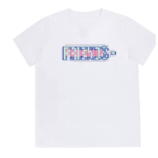 VLone Friends Pixel Logo T-Shirt White