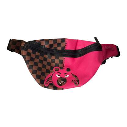 Sprayground Pink Bear Shark Savvy Crossbody