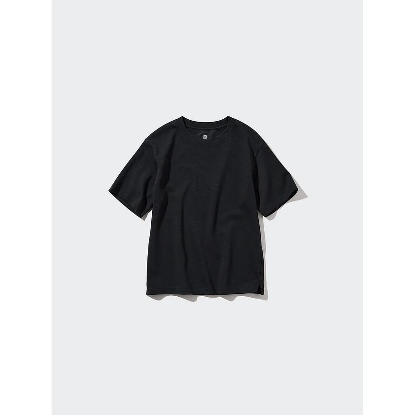 AIRism Cotton Oversized T-shirt Black
