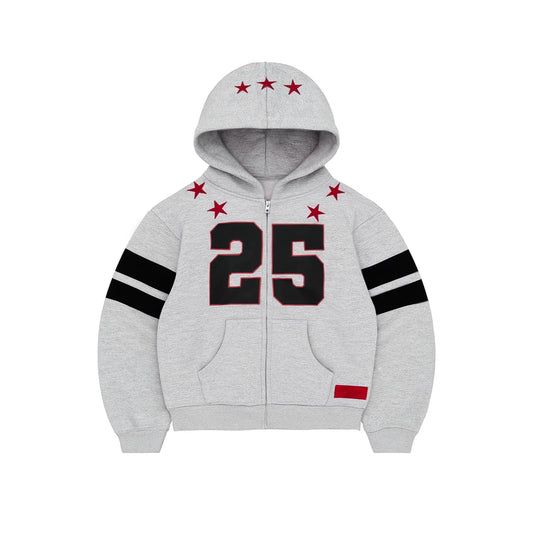Bravest Studios - Grey Star Zip Hoodie